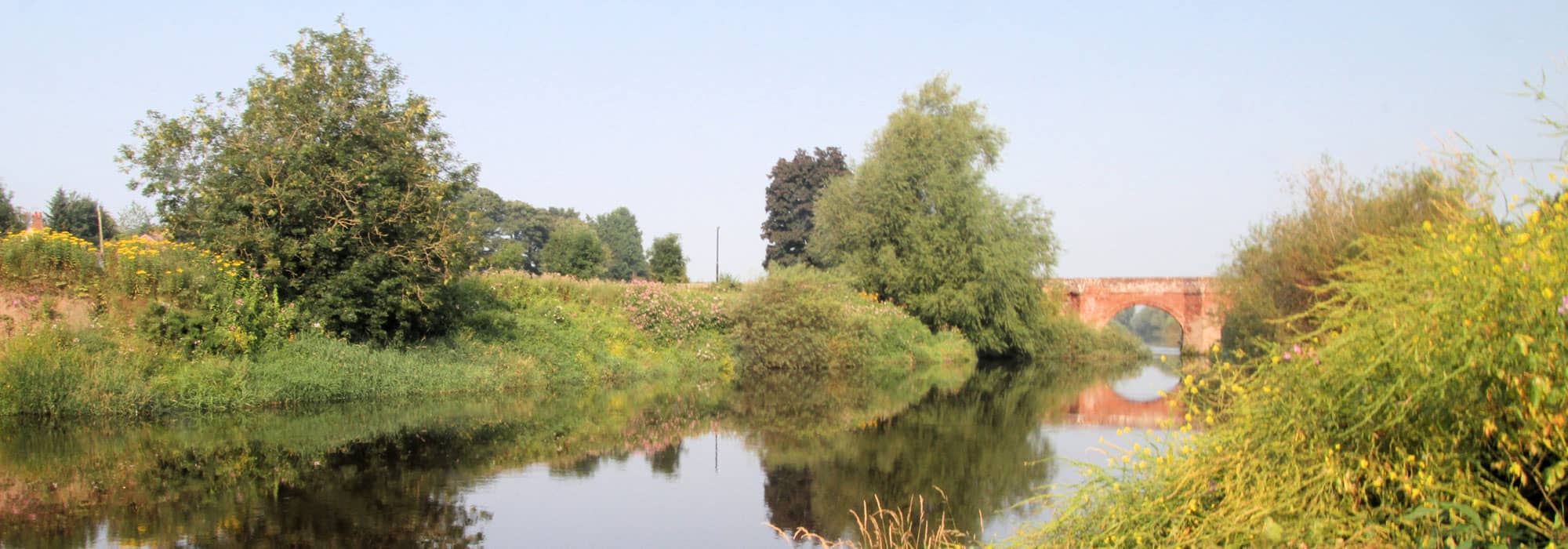 A view of the River Dee at Farndon