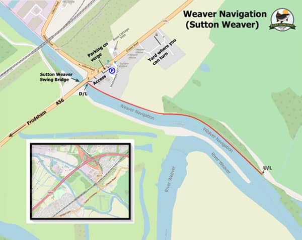 River Weaver Navigation map